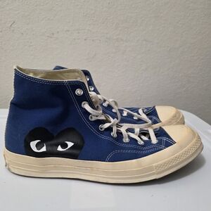 Converse‎ Chuck Taylor All Star 70 HiComme des Garcons PLAY Blue Men's Size 12